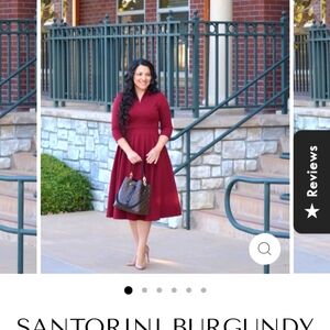 Burgundy modesty dress